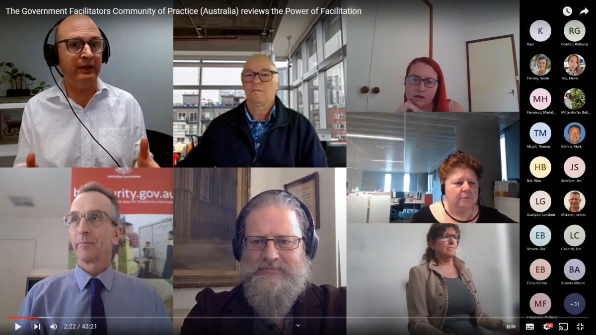 The Government Facilitators Community of Practice (Australia) reviews the Power of Facilitation